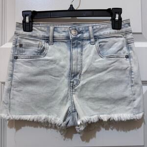 American Eagle Denim Super Hi-Rise Shortie Next Level Stretch, Women's Size 4